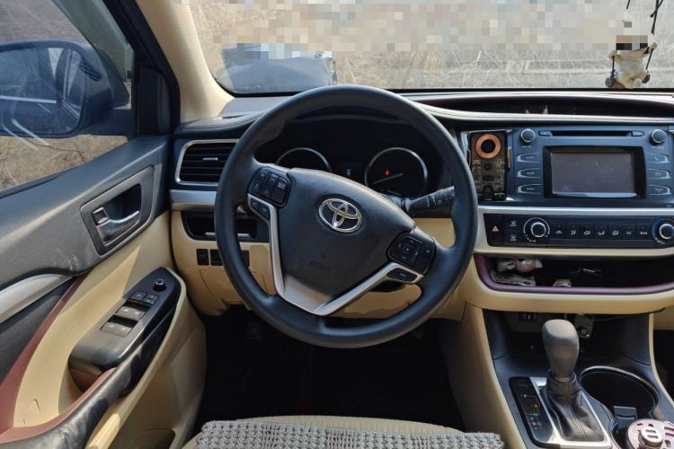 Used Toyota Highlander 2015 2.0T Four-Wheel Drive Elite Edition 7-Seater Steering Wheel
