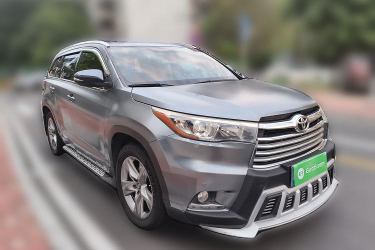 Used Toyota Highlander 2015 2.0T Four-Wheel Drive Luxury Edition 7-Seater Front Right 45 Deg