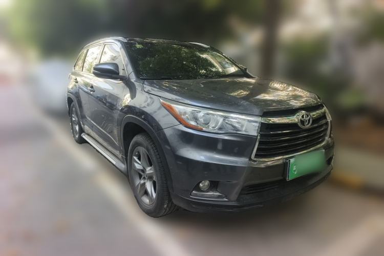 Used Toyota Highlander 2015 2.0T Four-Wheel Drive Luxury Edition 7-Seater Front Right 45 Deg