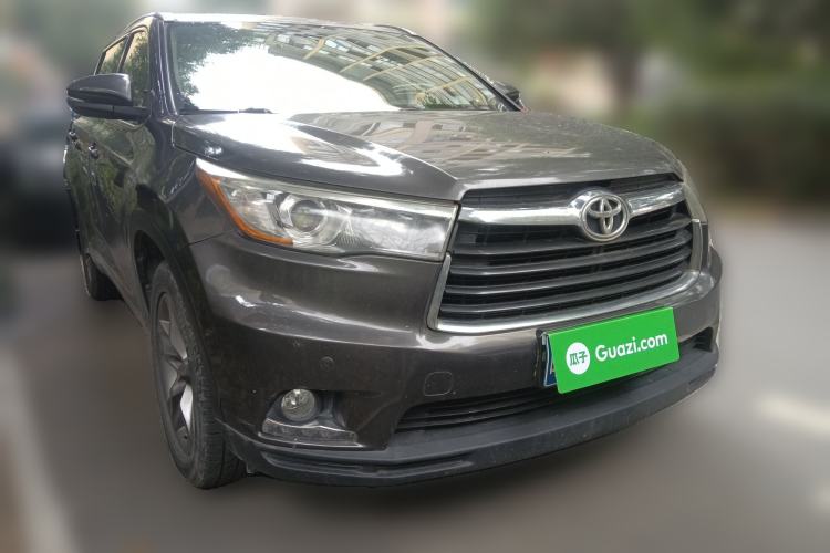 Used Toyota Highlander 2015 2.0T Four-Wheel Drive Luxury Edition 7-Seater Front Right 45 Deg