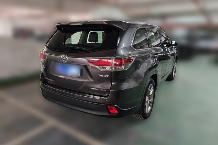Used Toyota Highlander 2015 2.0T Four-Wheel Drive Ultimate Edition 7-Seater Rear Right 45 Deg