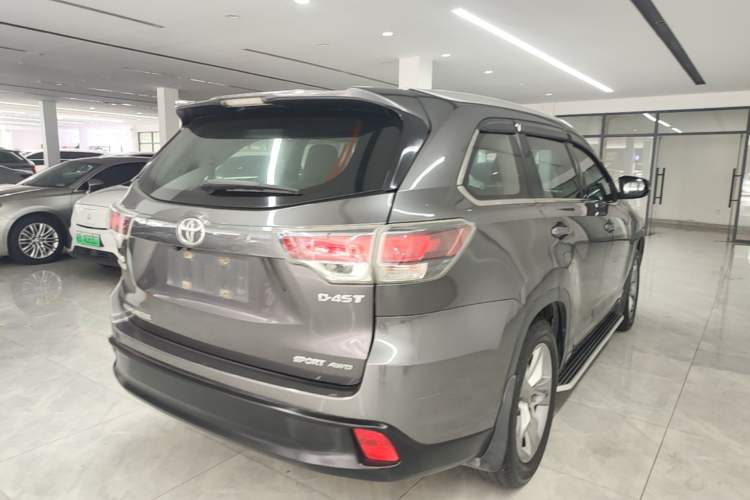 Used Toyota Highlander 2015 2.0T Four-Wheel Drive Luxury Edition 7-Seater Rear Right 45 Deg