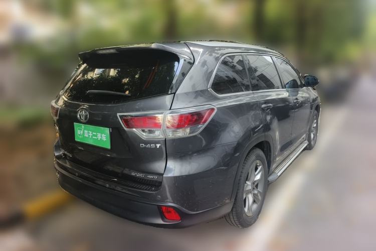 Used Toyota Highlander 2015 2.0T Four-Wheel Drive Luxury Edition 7-Seater Rear Right 45 Deg