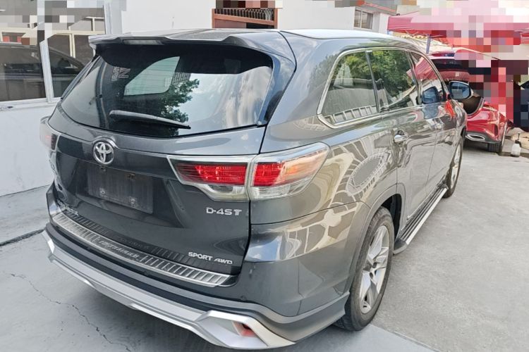 Used Toyota Highlander 2015 2.0T Four-Wheel Drive Luxury Edition 7-Seater Rear Right 45 Deg