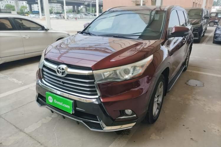 Used Toyota Highlander 2015 2.0T Four-Wheel Drive Luxury Edition 7-Seater Guazi used car, China used car export, Used car for sale, Used cars, Cheapest cars for sale