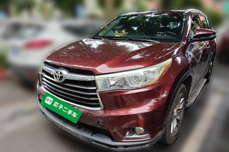 Used Toyota Highlander 2015 2.0T Two-Wheel Drive Luxury Edition 7 Seats Guazi used car, China used car export, Used car for sale, Used Toyota cars, Cheapest cars for sale