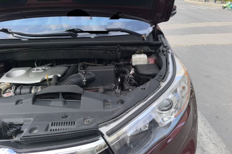 Used Toyota Highlander 2015 2.0T Four-Wheel Drive Luxury Edition 7-Seater Engine Bay Left