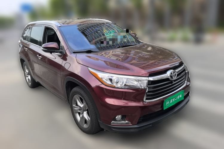 Used Toyota Highlander 2015 2.0T Four-Wheel Drive Luxury Edition 7-Seater Front Right 45 Deg