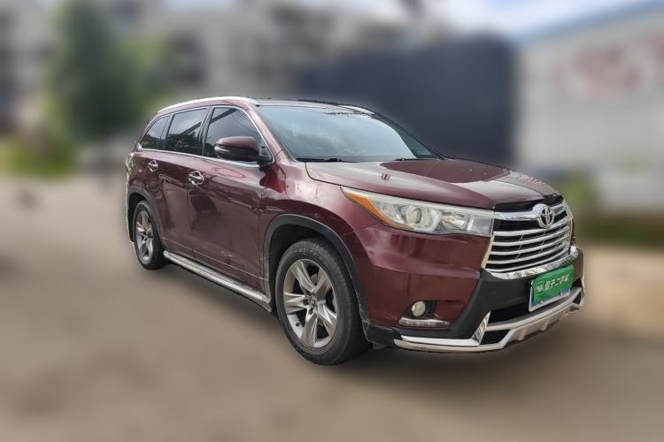 Used Toyota Highlander 2015 2.0T Four-Wheel Drive Luxury Edition 7-Seater Front Right 45 Deg