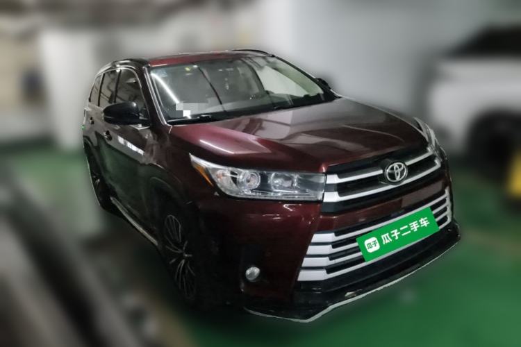 Used Toyota Highlander 2015 2.0T Four-Wheel Drive Luxury Edition 7-Seater Front Right 45 Deg