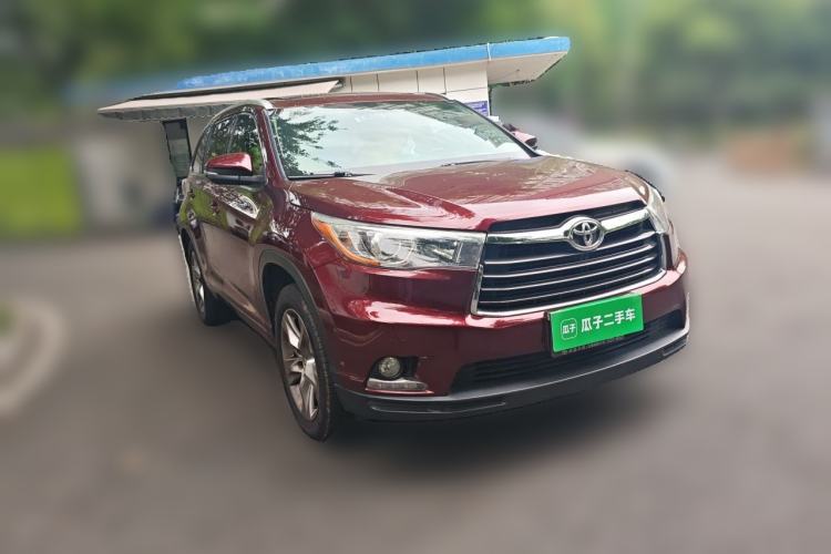 Used Toyota Highlander 2015 2.0T Four-Wheel Drive Luxury Edition 7-Seater Front Right 45 Deg