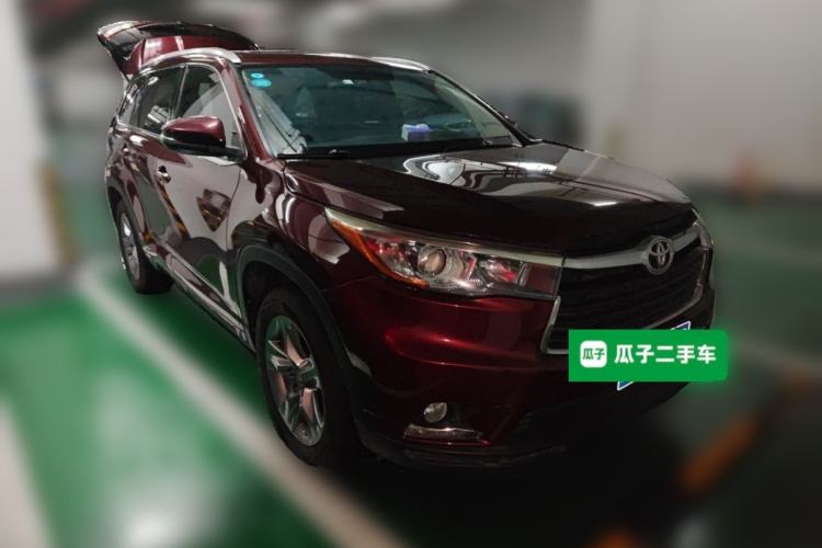 Used Toyota Highlander 2015 2.0T Four-Wheel Drive Luxury Edition 7-Seater Front Right 45 Deg