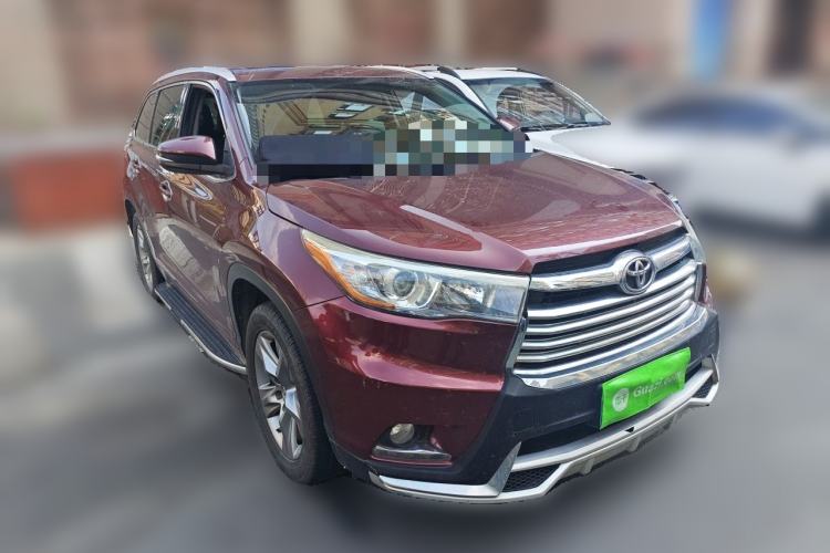 Used Toyota Highlander 2015 2.0T Four-Wheel Drive Luxury Edition 7-Seater Front Right 45 Deg