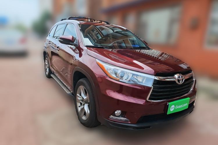 Used Toyota Highlander 2015 2.0T Four-Wheel Drive Luxury Edition 7-Seater Front Right 45 Deg