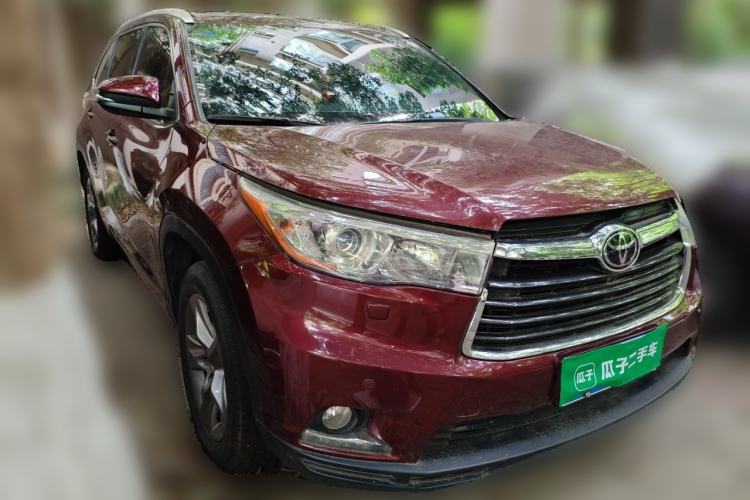 Used Toyota Highlander 2015 2.0T Four-Wheel Drive Ultimate Edition 7-Seater Front Right 45 Deg