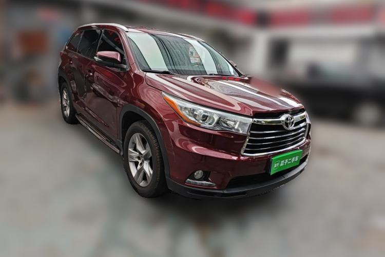 Used Toyota Highlander 2015 2.0T Four-Wheel Drive Luxury Edition 7-Seater Front Right 45 Deg