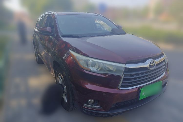 Used Toyota Highlander 2015 2.0T Four-Wheel Drive Luxury Edition 7-Seater Front Right 45 Deg