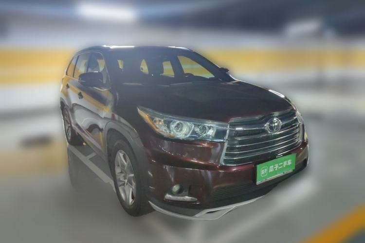 Used Toyota Highlander 2015 2.0T Four-Wheel Drive Ultimate Edition 7-Seater Front Right 45 Deg
