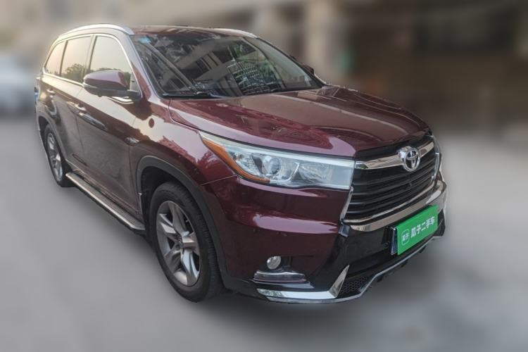 Used Toyota Highlander 2015 2.0T Four-Wheel Drive Luxury Edition 7-Seater Front Right 45 Deg