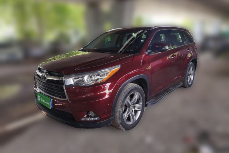 Used Toyota Highlander 2015 2.0T Four-Wheel Drive Ultimate Edition 7-Seater Guazi used car, China used car export, Used car for sale, Used cars, Cheapest cars for sale