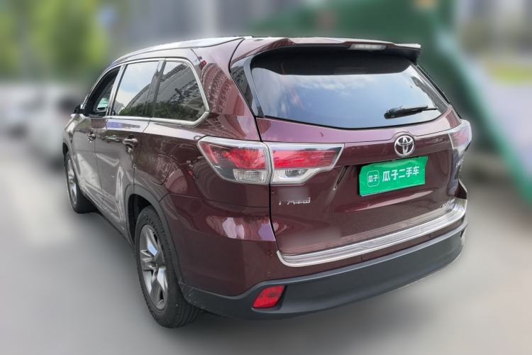 Used Toyota Highlander 2015 2.0T Four-Wheel Drive Luxury Edition 7-Seater Rear Left 45 Deg