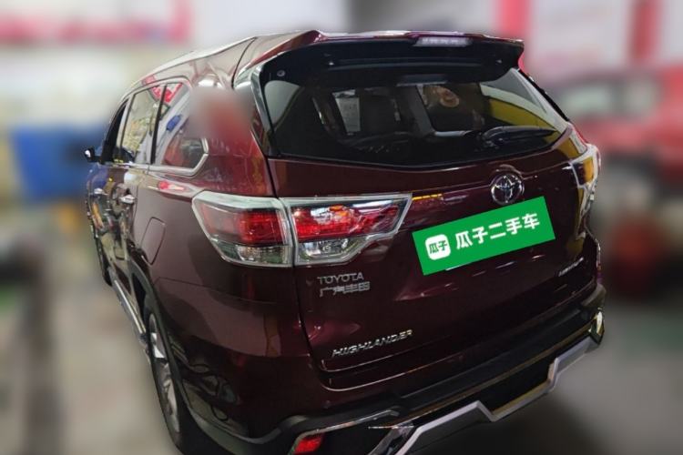 Used Toyota Highlander 2015 2.0T Four-Wheel Drive Ultimate Edition 7-Seater Rear Left 45 Deg