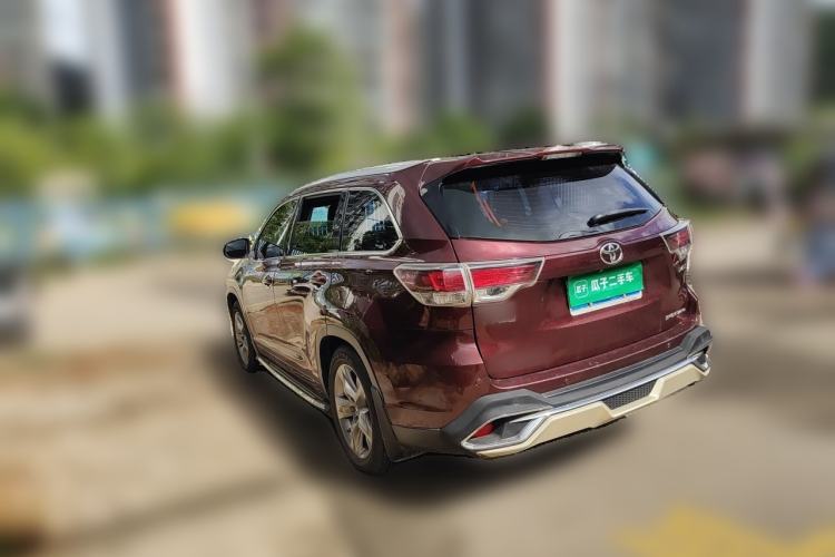 Used Toyota Highlander 2015 2.0T Four-Wheel Drive Luxury Edition 7-Seater Rear Left 45 Deg