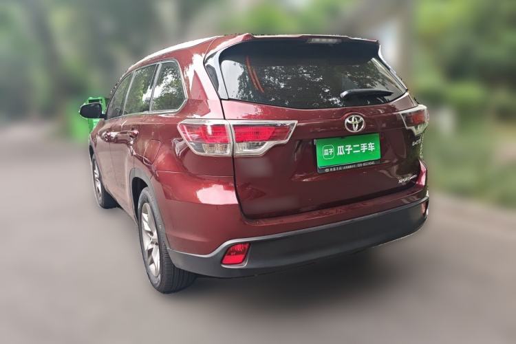 Used Toyota Highlander 2015 2.0T Four-Wheel Drive Luxury Edition 7-Seater Rear Left 45 Deg