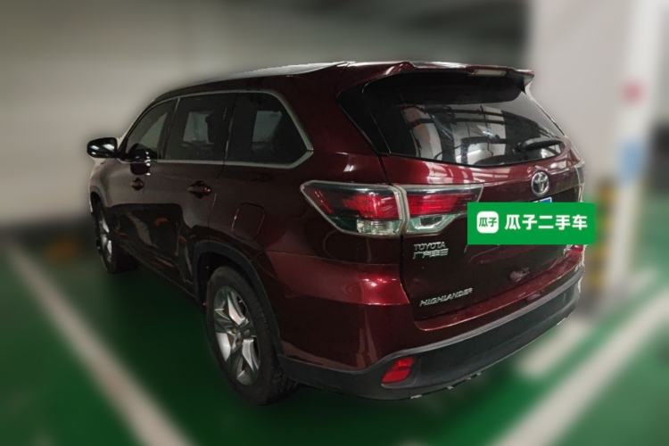 Used Toyota Highlander 2015 2.0T Four-Wheel Drive Luxury Edition 7-Seater Rear Left 45 Deg