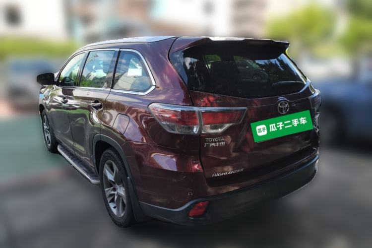 Used Toyota Highlander 2015 2.0T Four-Wheel Drive Luxury Edition 7-Seater Rear Left 45 Deg