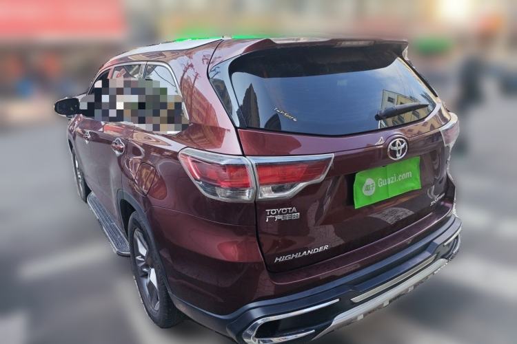 Used Toyota Highlander 2015 2.0T Four-Wheel Drive Luxury Edition 7-Seater Rear Left 45 Deg