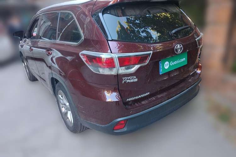 Used Toyota Highlander 2015 2.0T Four-Wheel Drive Ultimate Edition 7-Seater Rear Left 45 Deg