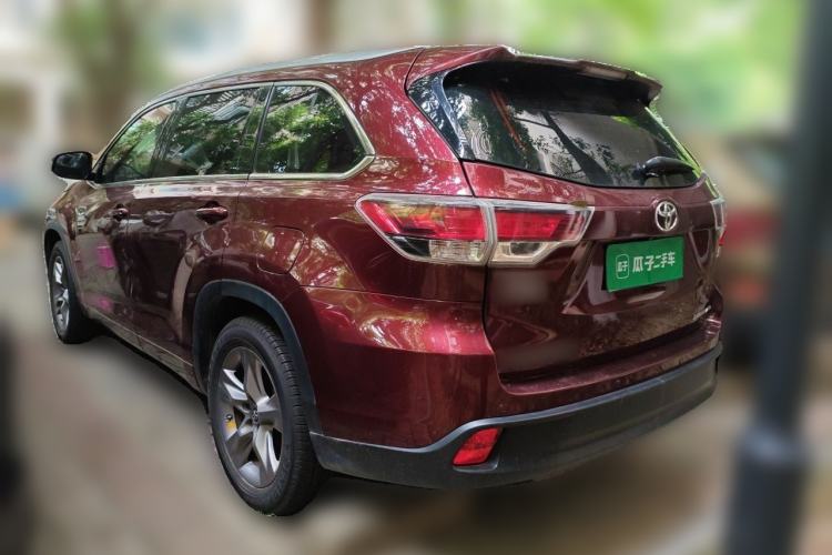 Used Toyota Highlander 2015 2.0T Four-Wheel Drive Ultimate Edition 7-Seater Rear Left 45 Deg