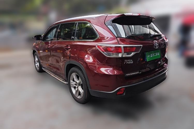 Used Toyota Highlander 2015 2.0T Four-Wheel Drive Luxury Edition 7-Seater Rear Left 45 Deg