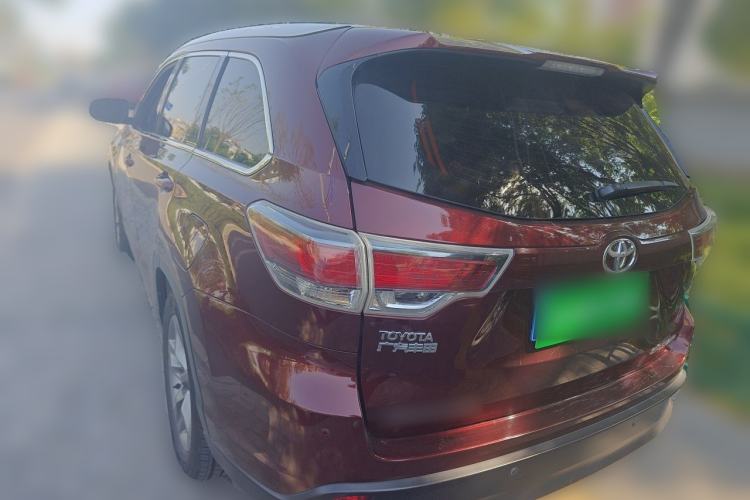 Used Toyota Highlander 2015 2.0T Four-Wheel Drive Luxury Edition 7-Seater Rear Left 45 Deg