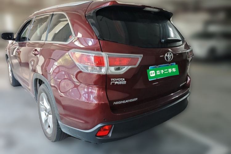 Used Toyota Highlander 2015 2.0T Four-Wheel Drive Luxury Edition 7-Seater Rear Left 45 Deg