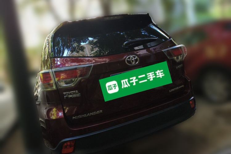 Used Toyota Highlander 2015 2.0T Four-Wheel Drive Ultimate Edition 7-Seater Rear Left 45 Deg