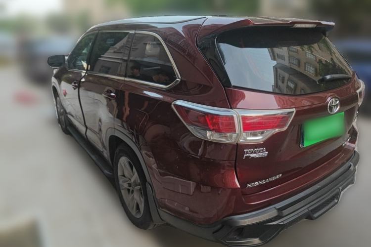 Used Toyota Highlander 2015 2.0T Four-Wheel Drive Luxury Edition 7-Seater Rear Left 45 Deg