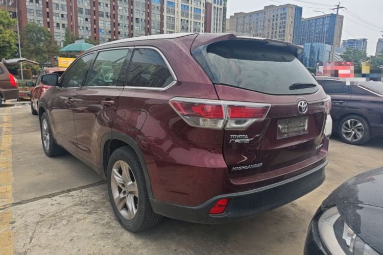 Used Toyota Highlander 2015 2.0T Four-Wheel Drive Luxury Edition 7-Seater Rear Left 45 Deg