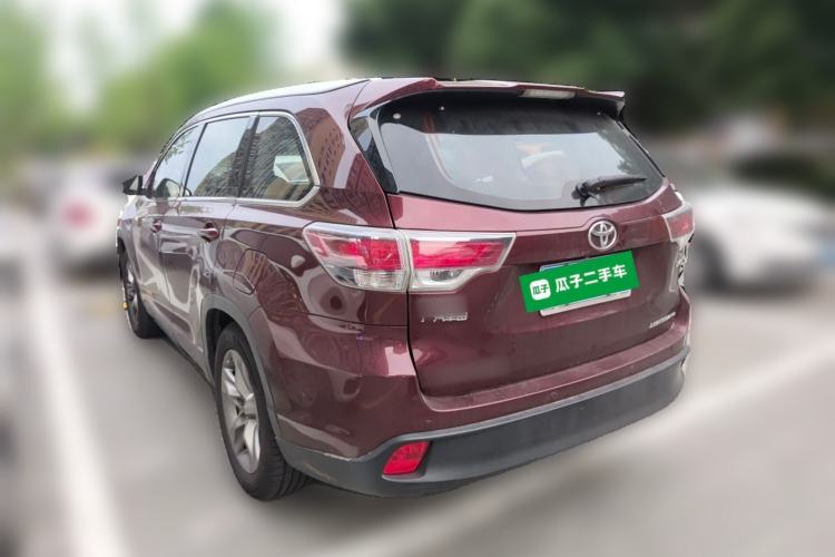 Used Toyota Highlander 2015 2.0T Four-Wheel Drive Ultimate Edition 7-Seater Rear Left 45 Deg