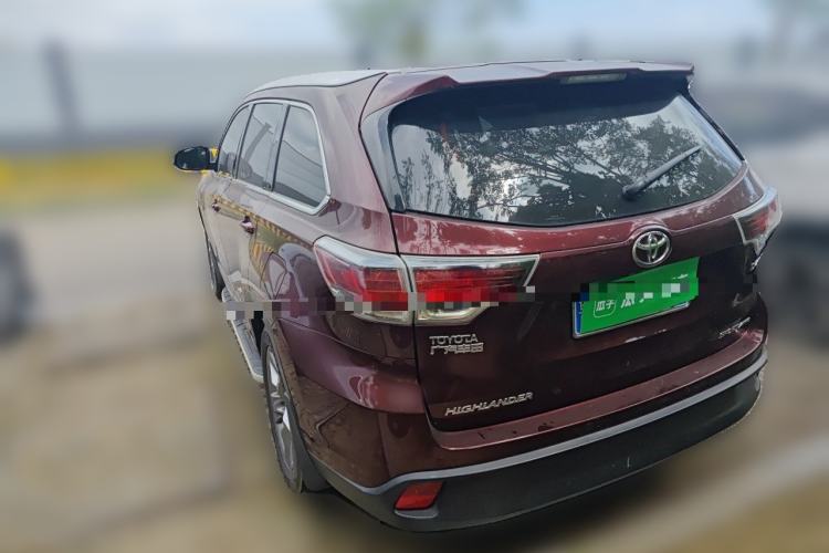 Used Toyota Highlander 2015 2.0T Four-Wheel Drive Luxury Edition 7-Seater Rear Left 45 Deg