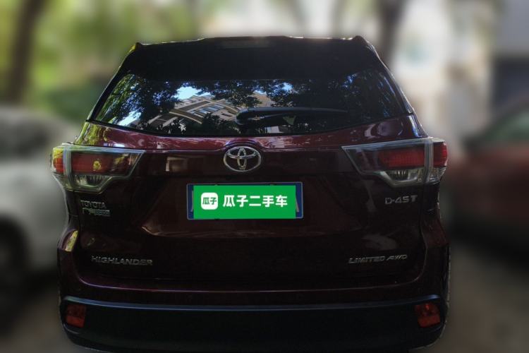 Used Toyota Highlander 2015 2.0T Four-Wheel Drive Ultimate Edition 7-Seater Rear