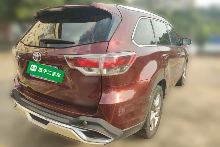 Used Toyota Highlander 2015 2.0T Four-Wheel Drive Luxury Edition 7-Seater Rear Right 45 Deg