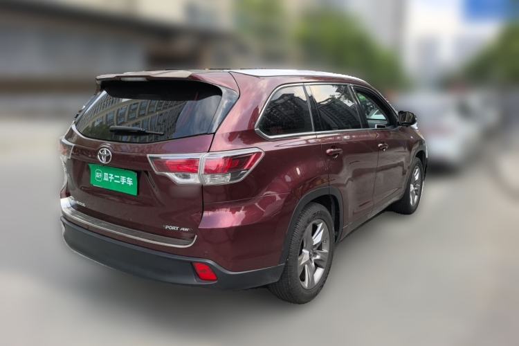 Used Toyota Highlander 2015 2.0T Four-Wheel Drive Luxury Edition 7-Seater Rear Right 45 Deg