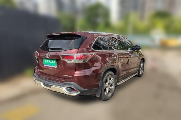 Used Toyota Highlander 2015 2.0T Four-Wheel Drive Luxury Edition 7-Seater Rear Right 45 Deg