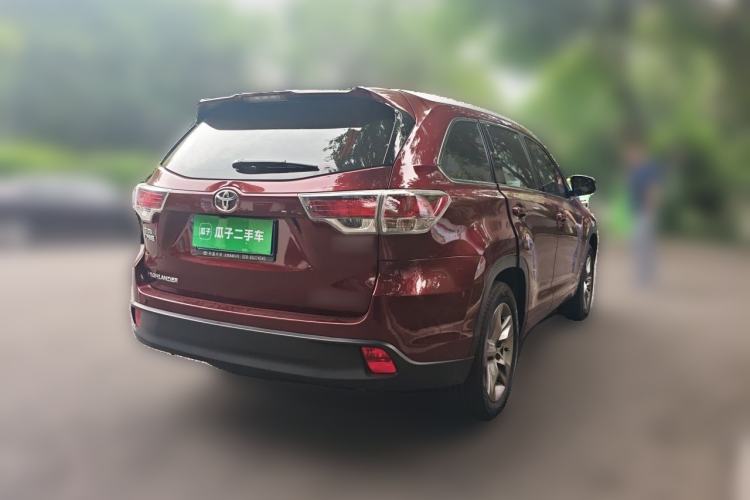 Used Toyota Highlander 2015 2.0T Four-Wheel Drive Luxury Edition 7-Seater Rear Right 45 Deg