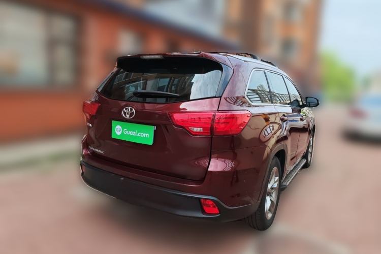 Used Toyota Highlander 2015 2.0T Four-Wheel Drive Luxury Edition 7-Seater Rear Right 45 Deg