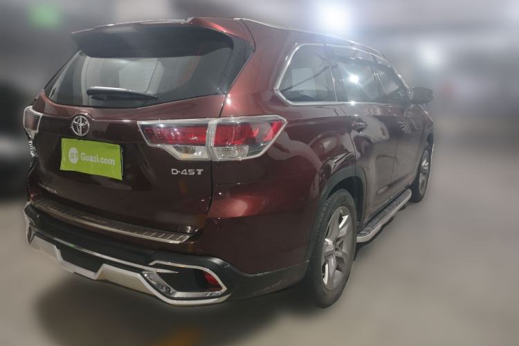 Used Toyota Highlander 2015 2.0T Four-Wheel Drive Luxury Edition 7-Seater Rear Right 45 Deg
