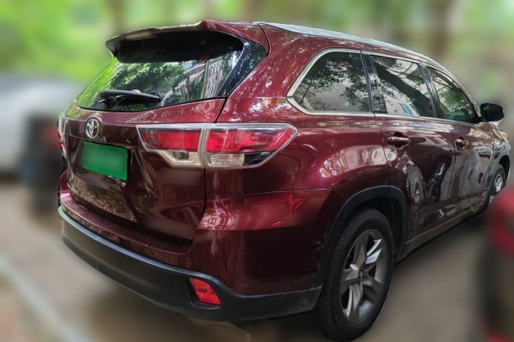 Used Toyota Highlander 2015 2.0T Four-Wheel Drive Ultimate Edition 7-Seater Rear Right 45 Deg