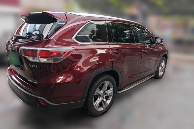 Used Toyota Highlander 2015 2.0T Four-Wheel Drive Luxury Edition 7-Seater Rear Right 45 Deg